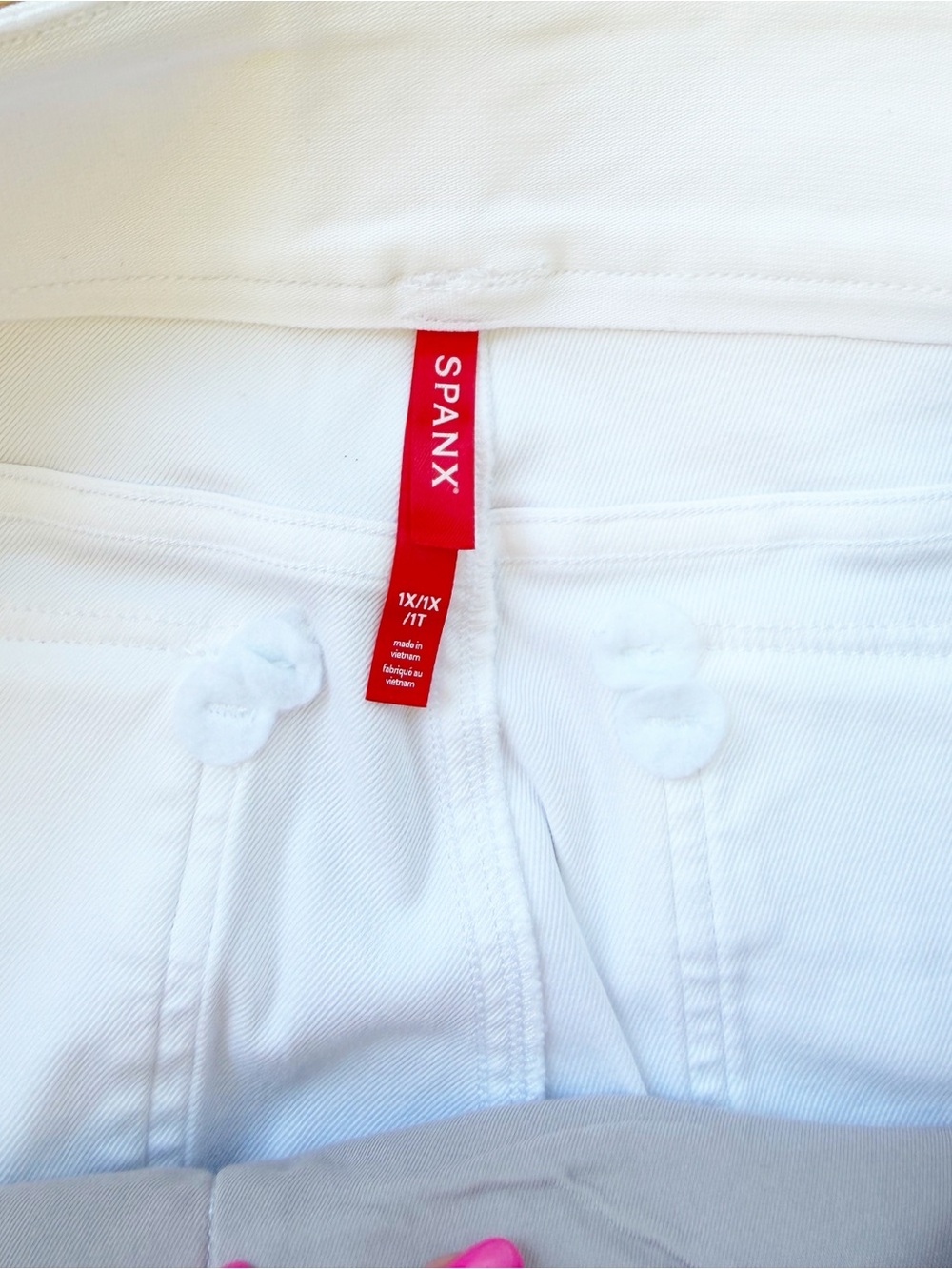 NWT SPANX Stretch Twill Cropped Wide Leg Pant Large Bright White 1X - Picture 12 of 14